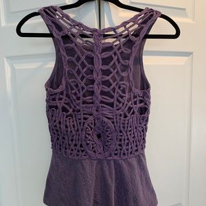 Free People peplum tank top